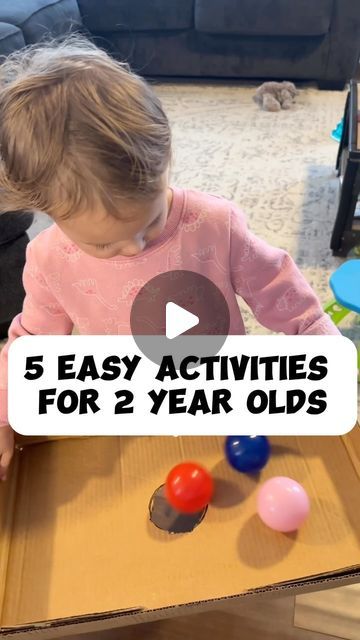 Lily b Coco - Silly Miss Lily on Instagram: "Here are 5 easy activities for 2 year olds that’ll keep your little one entertained and learning through play! These activities are minimal prep but have so much to learn from motor skills, to patience and focus, grasp, balance and growing confidence and everything in between! Save this for later & share with a friend! & follow for more easy activities #easy #kidsactivities #paisleyscorner" 2 Yrs Old Activities, 2 Year Baby Activities, Games For 5 Yrs Old, Games For 3 Yrs Old, Activities For 2-3 Yrs Old, Learning Activities For Two Year Olds, Activity For 2 Yrs Old, Activities For 3 Yrs Kids, Activities For Two Year Olds