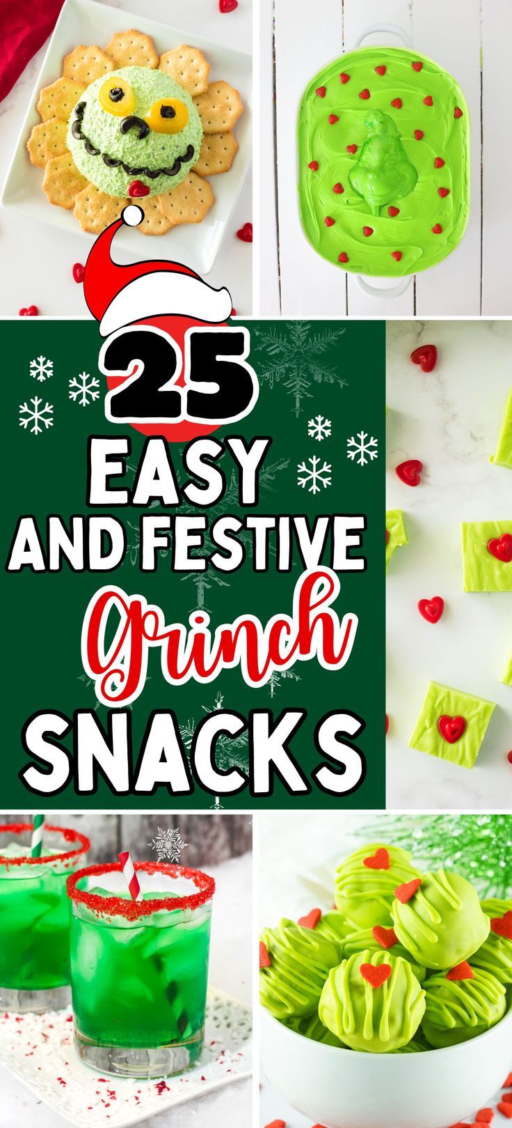 grinch snacks Grinch Side Dishes, Grinch Food Ideas Parties Appetizers, Grinch Food Ideas Snacks, Grinch Veggie Tray, Grinch Board Food, Grinch Themed Food Ideas, Food For Grinch Party, Grinch Recipes For Kids, Grinch Theme Food Ideas