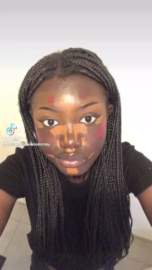 Black Anime Makeup, Anime Makeup Black Women, Black Alt Makeup, Alt Makeup Tutorial, Dark Skin Makeup Tutorial, Makeup Tuts, Alt Makeup, Pretty Makeup Looks, Makeup For Black Skin