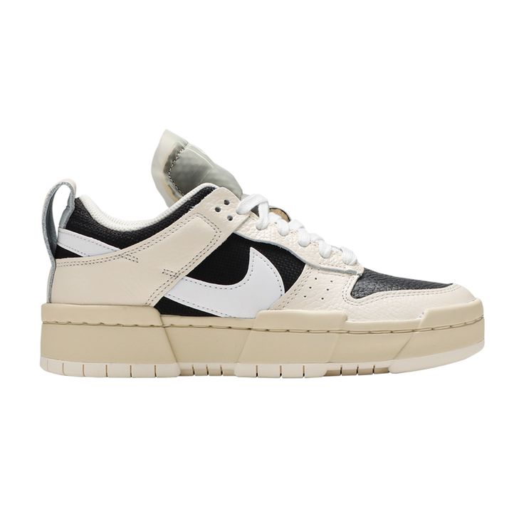 Find NIKE Wmns Dunk Low Disrupt 'ivory Black on Editorialist. Wmns Dunk Low Disrupt 'Ivory Black' Wmns Dunk Low, Nike Dunk Low Disrupt, Nike Dunk Low, Dunk Low, Brooks Sneaker, Nike Dunks, Mary Jane Sneaker, Golden Goose Sneaker, Black Cream