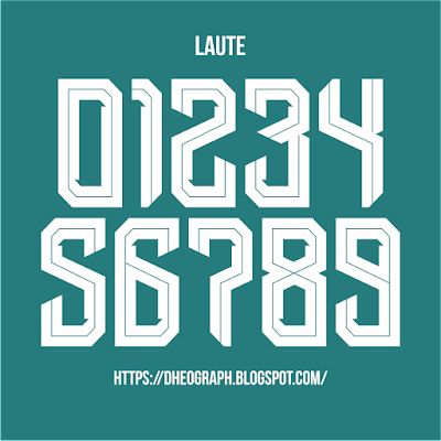 the font and numbers used in this type are all white on green background, but it is