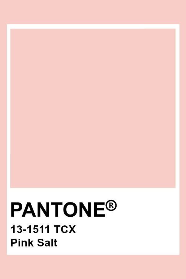 pantone's pink salt color is shown in the frame, and it looks like it