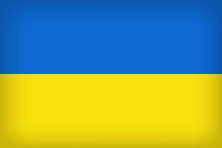 the flag of ukraine on a blue and yellow background