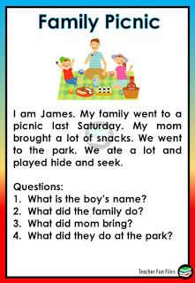 a family picnic game with answers