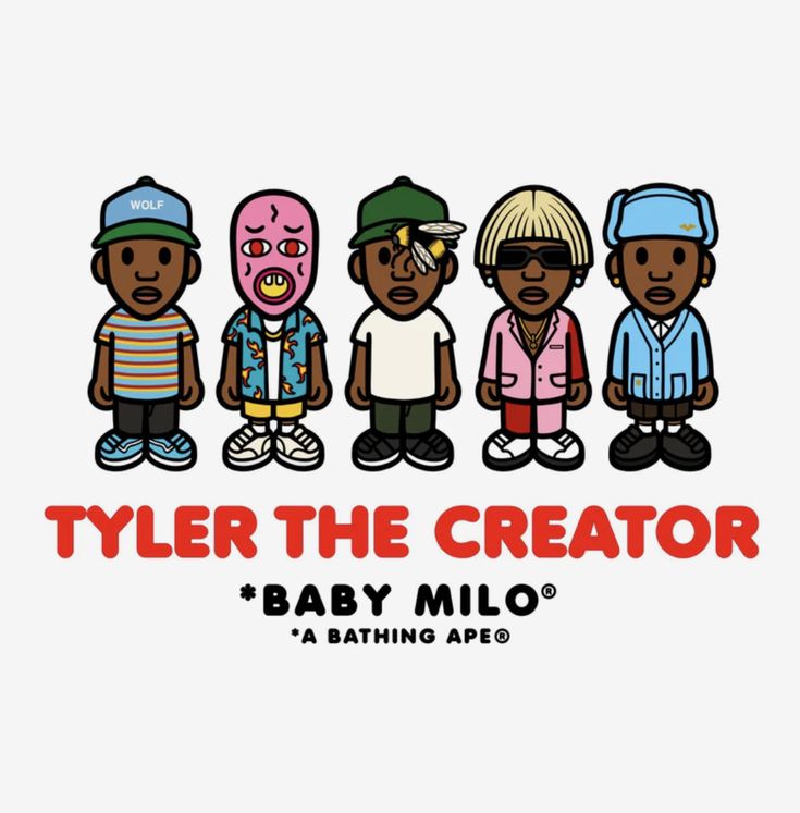 the cover art for tyler the creator's album, baby milo featuring five black men