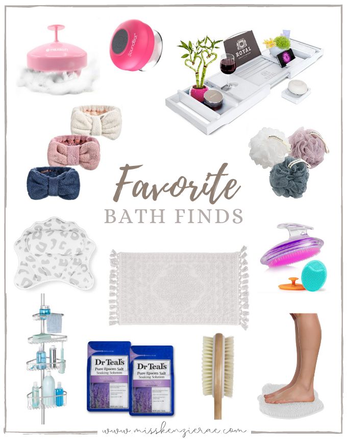 the contents of favorite bath finds