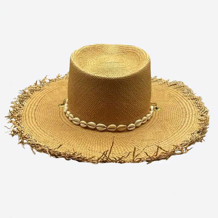 Caress the sun under the shadow of this wide brim straw hat and give to your day that extra Je ne sais quoi that makes you unique... Cowrie Shell charms 18k gold filled clip chain Sweatband with ‘Choose to shine’ inspirational quote All hats are unique and have perfect imperfections! Straw hat hand woven in Ecuador Hand made and designed by Valeria in California Choose To Shine, Wide Brim Straw Hat, Under The Shadow, Cowrie Shell, The Shadow, To Shine, Wide Brimmed, Straw Hat, Inspirational Quote