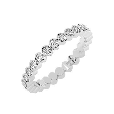 ad eBay - 950 Platinum,2.5 mm 100% Natural Round Cut Diamond Full Eternity Ring - Buy Now, click the link (eBay)