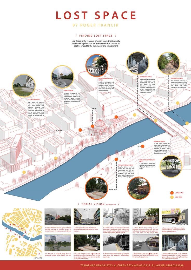 a map showing the locations of many different buildings and places in which they are located