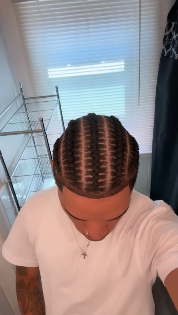 3 Cornrow Braids Men, Basic Cornrows For Men, 8 Braids Men, Canerows Hairstyles Men, 2 Row Cornrows Braids, Tapered Cornrows, 8 Braids Cornrows For Men, 5 Stitch Braids Men, Cornrows 4 Braids