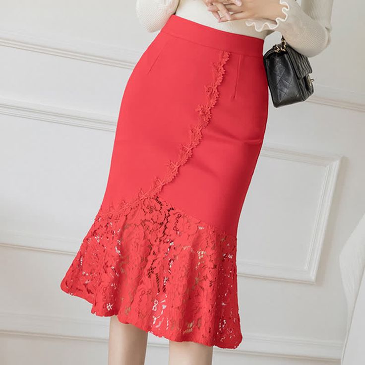 Elegant Lace Stitching Skirt This elegant skirt features delicate lace stitching, adding a touch of sophistication to any outfit. Perfect for any occasion, this skirt offers both style and grace in one beautiful piece. Elevate your wardrobe with the elegant lace stitching skirt. Size Info. S: Waist 64 cm. Length 66 cm. Hip 80 cm M: Waist 67 cm. Length 66 cm. Hip 83 cm L: Waist 70 cm. Length 67.5 cm. Hip 86 cm XL: Waist 73 cm. Length 67.5 cm. Hip 89 cm 2XL: Waist 76 cm. Length 69 cm. Hip 92 cm 3X Rok Midi, Dark Academia Clothing, Wrap Around Skirt, Kawaii Dress, Elegant Skirt, Maid Dress, Lace Patchwork, Princess Style, Style And Grace