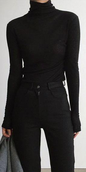 Fall Turtleneck, Looks Black, Virtual Fashion, Mode Inspo, Moda Vintage, Style Dresses, Fall Style, Mode Vintage, Sweater Black