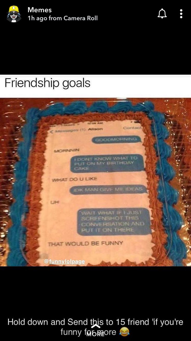 a sheet cake that has some messages on it