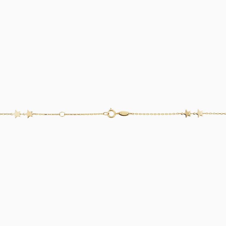 Our Street Star Bracelet adds a touch of style and luxury to any look. Its unique design features eight stations crafted from solid gold, each with dimension that will keep you shining all day long. The Finer Points: Metal: 14 Karat Gold Weight: 1.3 Grams Solid Gold Dimensions: 7.5 Inches, Adjustable to 6.5 Inches Construction: 8 Star Stations, Spring Ring Clasp Origin: Crafted in Istanbul, Turkey Yellow Gold Star Charm Bracelet, Elegant Yellow Gold Star Bracelet, 14k Yellow Gold Bracelet With Star Charm, Luxury 14k Gold Bracelets With Delicate Chain, Luxury 14k Gold Bracelet With Delicate Chain, Luxury Gold Star Bracelets, Luxury Gold Star Bracelet, Gold Piece, Star Bracelet