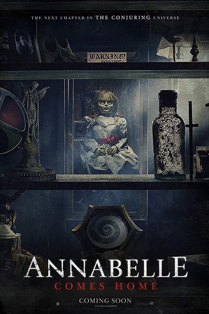 the poster for an upcoming horror movie, anabellae comes home coming soon on netflix