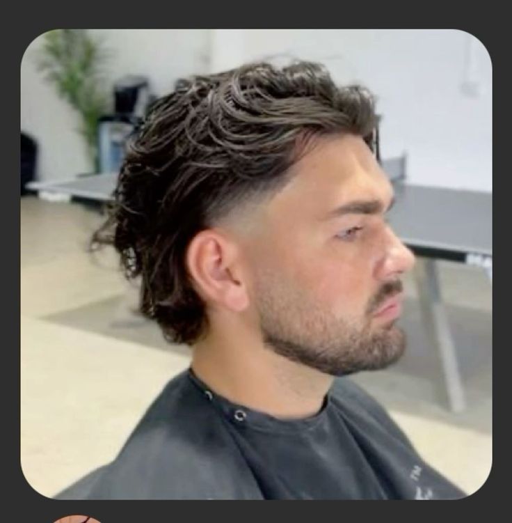 Short Hair Taper Fade, Short Hair Taper, Faded Mullet Men, Hair Taper Fade, Taper Fade Long Hair, Long Hair Fade, Mens Haircuts Thick Hair, Modern Mullet Haircut, Mens Haircuts Wavy Hair