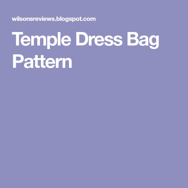 the simple dress bag pattern is easy to sew and can be made in any size