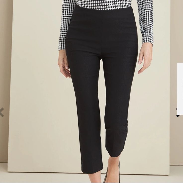 Us Size 20/ Chicos Size 4: 41.5- 42.5” Waist, 49- 50” Hip Built To Flatter Any Body Shape, Our So Slimming Brigitte Straight-Leg Crops Are The Pants You'll Want To Wear Everywhere. You'll Love The Soft, Stretch Comfort And The Beautiful Slimming Effect Of The Built-In So Slimming Technology, Designed To Smooth And Shape Your Look For A Fabulous Silhouette. The Fabric: Stretch Fabric Is Powered By Exclusive So Slimming Hidden Fit Technology That Slims And Smooths At The Tummy. Fabric Care:76% Ray Fitted Mid-rise Pull-on Dress Pants, Elegant Mid-rise Pull-on Bottoms, Chic Fitted Straight Leg Capris, Elegant Pull-on Style Office Bottoms, Workwear Capris With Pull-on Style, Elegant Office Bottoms With Pull-on Style, Elegant Straight Leg Stretch Capris, Elegant Office Pull-on Style Bottoms, Elegant Office Pull-on Bottoms