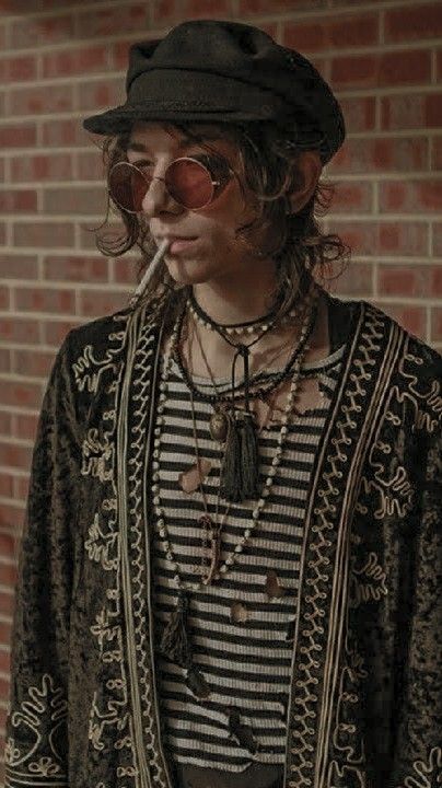 Boho Goth Fashion Men, Whimsy Goth Outfit Men, Solar Punk Fashion Men, Folkpunk Fashion, Witchcore Fashion Male, Mens Whimsigoth, Male Whimsigoth, Masc Whimsigoth Outfits, Whimsigoth Men