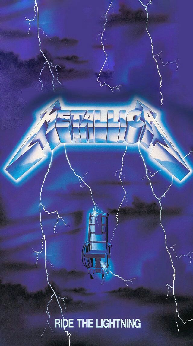 the cover art for metallic's ride the lightning album