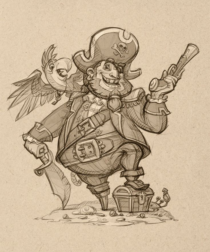 ArtStation - Pirate Pirate Illustration Character, Character Design Pirate, Pirate Pose, Pirate Character Art, Pirate Drawings, Pirate Character Design, Pirate Drawing, Dnd Pirate, Pirates Art