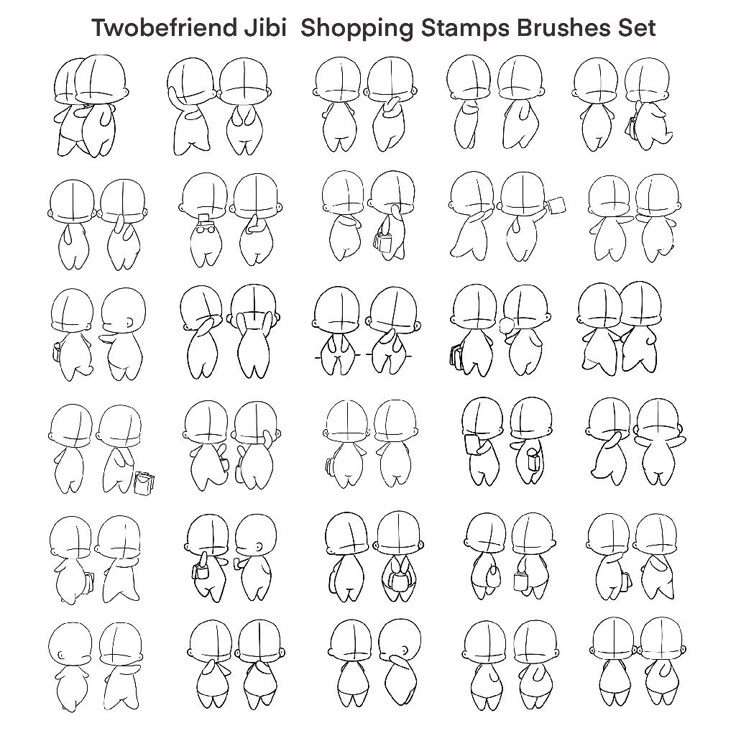 the different shapes and sizes of hair for children to use in their own drawing projects