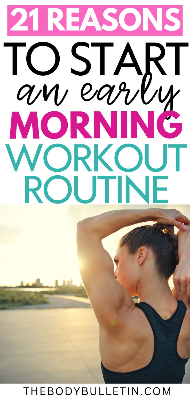 A sunrise with a person working out, highlighting the early morning workout benefits and the morning workout motivation to kickstart a healthy day. Text overlay: Morning workouts for energy and focus. Light Morning Workout Wake Up, Early Morning Workout Routine, Do This Every Morning Workout, What To Eat Before A Morning Workout, Morning Vs Evening Workout, Quick Exercises At Home Morning Routines, Working Out In The Morning, Improving Focus, Cardio Workout Routines