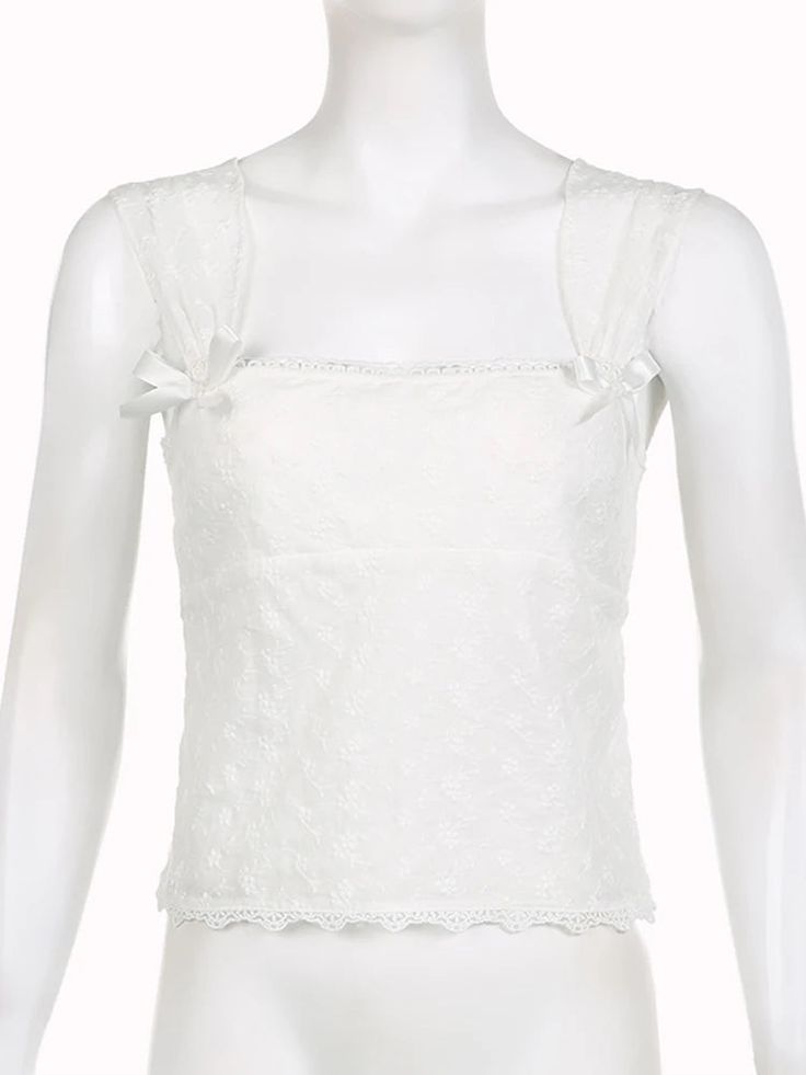 SPECIFICATIONS Elasticity: Medium Strecth Fabric Type: Lace Material: POLYESTER Material: SPANDEX Clothing Length: short Decoration: Lace Gender: WOMEN Tops Type: CAMIS Item Type: tops [20240301] Double Layer Tank Top, White Tank Top Women, Patchwork Vest, Layered Tank Top, Fishnet Top, Middle Age Fashion, Tank Top Women, Holiday Floral, Lace Outfit