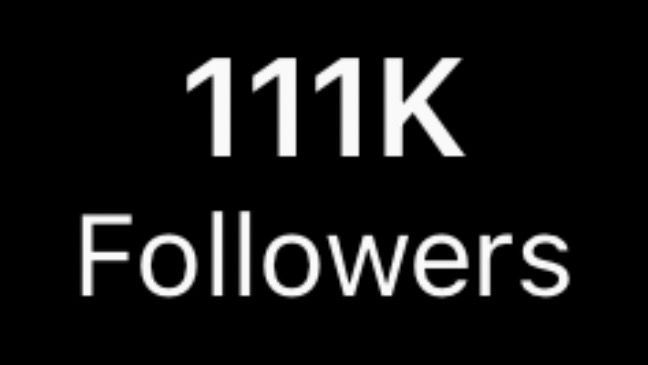 the words 11k followers are in white on a black background