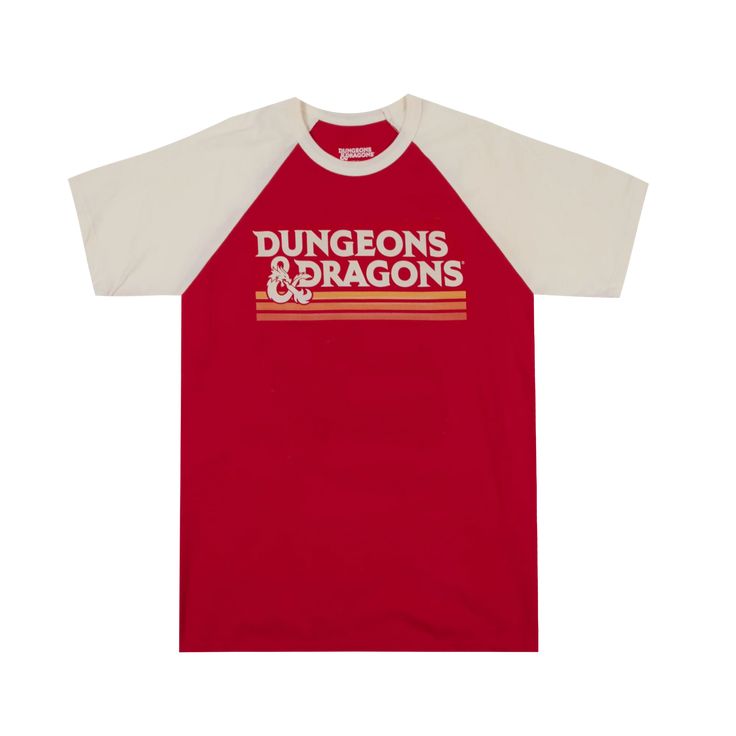 Printed art on front Short sleeve tee Ribbed crew neckline Comfortable and lightweight Regular fit 100% Cotton Heroes & Villains Exclusive Officially Licensed Dungeons & Dragons Merchandise   Complete the look with the Dungeons & Dragons x RockLove Collection. Cotton T-shirt With Letter Print For Fan Conventions, Red Graphic Print T-shirt For Fan Conventions, Red Graphic Print T-shirt For Fan Events, Cotton T-shirt With Front Print For Fan Conventions, Cotton Graphic T-shirt For Fan Conventions, Cotton T-shirt With Graphic Design For Fan Conventions, Fandom T-shirt With Logo Print And Crew Neck, Cotton Graphic T-shirt For Fan Gatherings, Pre-shrunk Cotton Fandom T-shirt