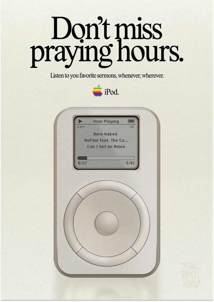 an advertisement for the apple ipod