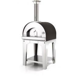 an outdoor pizza oven is shown on a white background