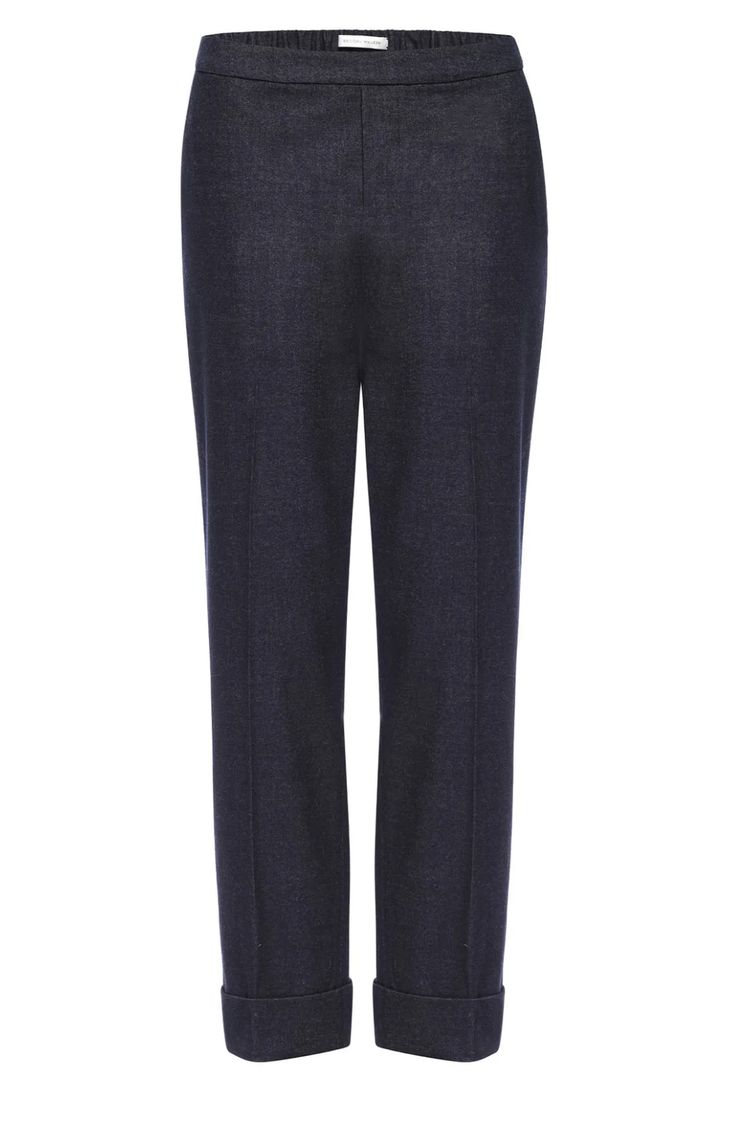 In a new rich navy mélange hue, our Westport Pull-On Pant comes in a soft, brushed, flannel-like fabric giving it a luxe feel. It pulls on gently for ease of wear, with an elasticized back waistband for added comfort. Classic Five Pockets Bottoms For Workwear, Classic Straight Leg Bottoms With Seam Detailing, Tapered Cropped Work Pants, Straight Fit Workwear Bottoms With Belt Loops, Tailored Cropped Leg Workwear Bottoms, Straight Hem Workwear Pants With Five Pockets, Tailored Business Casual Bottoms With Side Pockets, Relaxed Fit Pants With Seam Detailing And Straight Hem, Workwear Bottoms With Relaxed Fit And Cropped Leg