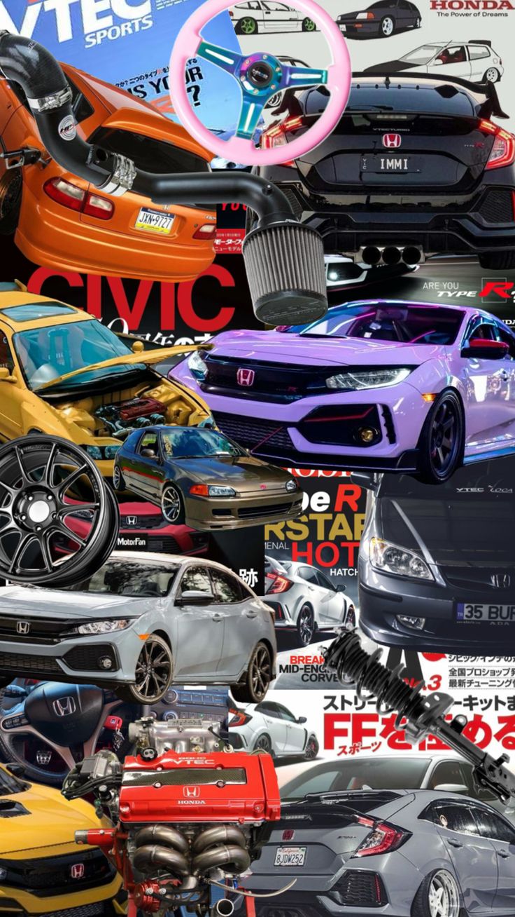 many different colored cars are shown in this collage