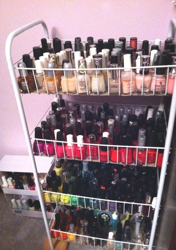 Nail polish storage Nail Polish Collection Aesthetic, Nail Polish Organization, Nail Polish Organizer, Nail Polish Storage, Pretty Nail Polish, Beauty Organization, Nails Only, Pretty Room, Nail Polish Collection