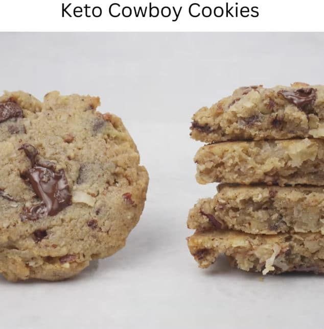 two cookies are stacked on top of each other