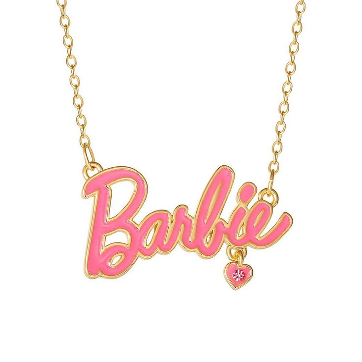 Add a fun touch to your look wearing this Barbie® Crystal Nameplate Necklace.BARBIE™ and associated trademarks and trade dress are owned by, and used under license from, Mattel. ©2024 Mattel. Click on this JEWELRY & WATCHES GUIDE to learn about fit, styles, materials and more! Add a fun touch to your look wearing this Barbie® Crystal Nameplate Necklace. BARBIE™ and associated trademarks and trade dress are owned by, and used under license from, Mattel. ©2024 Mattel. Click on this JEWELRY & WATCH Barbie Necklace, Barbie Halloween, Jewelry Watch, Nameplate Necklace, Halloween Ideas, Name Plate, Chain Lengths, Beautiful Necklaces, Womens Jewelry Necklace