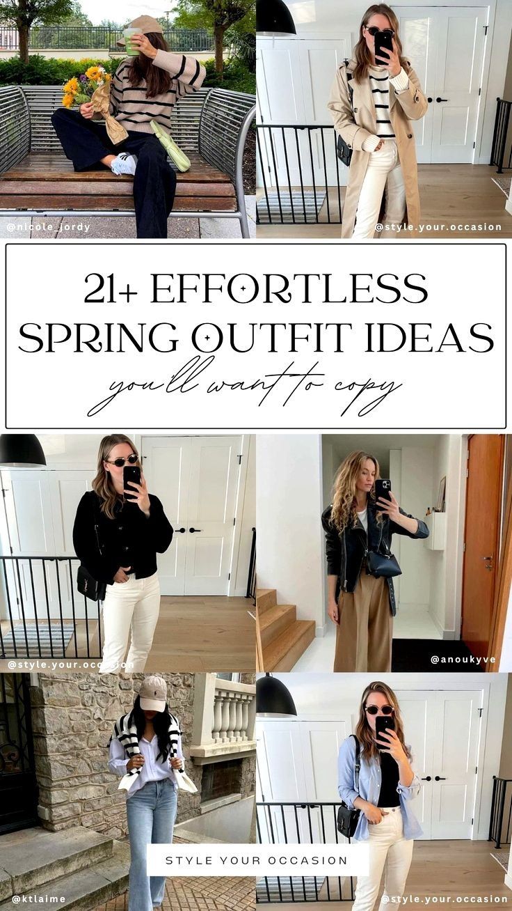 Looking for sprint outfit inspiration? We’re sharing the best 2024 spring outfits trends and style ideas, as well as cute and casual spring outfits you’ll want to copy! Click through for the best neutral, chic and casual outfit ideas for women for this transitional season. Spring 2024 fashion trends Casual Cold Spring Outfit 2024, Spring Outfits 2024 Trends Petite, Classic Spring Outfits 2024, Ladies Spring Outfits, Women’s Fashion 2024 Spring, Spring Outfits Layers, Springtime Outfits For Women, Women’s Spring Outfits 2024, March Outfits For Women 2024