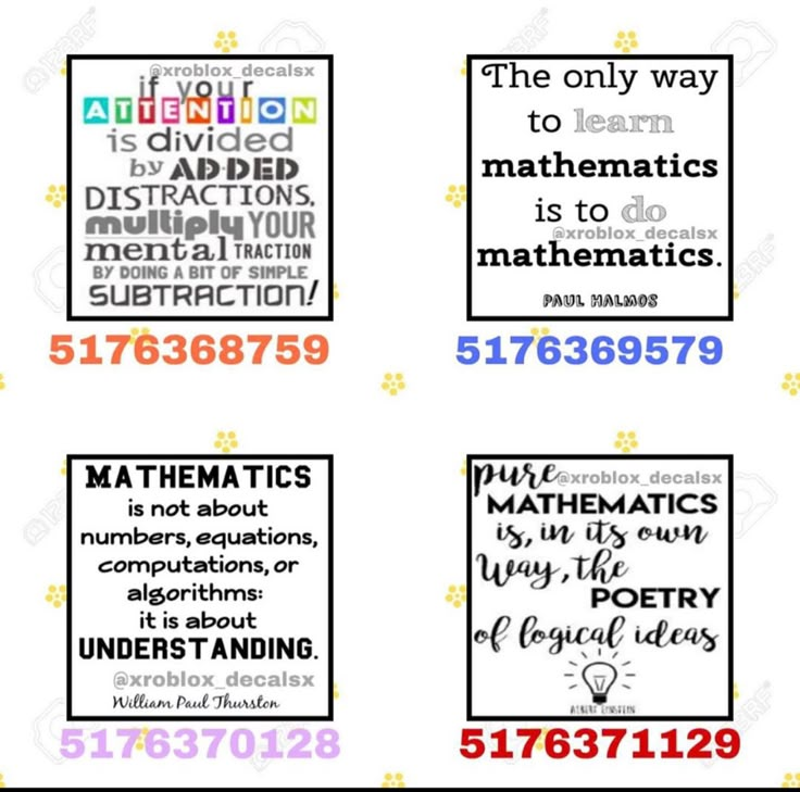 four different types of posters with the words, numbers and other things in each one