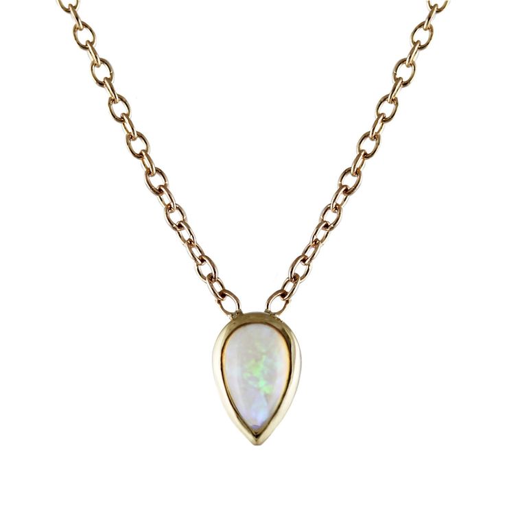 PEAR OPAL NECKLACE meh on this but the site sometimes has good stuff Teardrop 14k Stamped Jewelry As Gift, Teardrop Gemstone 14k Gold Jewelry, Gold Opal Necklace With Cabochon, White Opal Fine Jewelry Necklace, 14k Gold Teardrop Gemstone Jewelry, Fine Jewelry Opal Round Necklaces, Dainty Opal Cabochon Jewelry, Fine Jewelry Opal Birthstone, Opal Birthstone Fine Jewelry