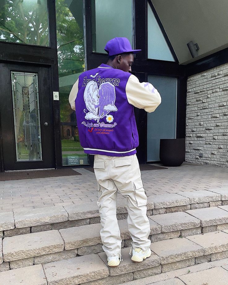 Purple Cargo Pants Outfit Men, Purple Drip Outfits Men, Purple Outfit Ideas Men, Purple Mens Outfits, Purple Cargo Pants Outfit, Purple Outfits Men, Swag Outfits Men Streetwear, Purple Cargo Pants, Cargo Pants Outfit Men