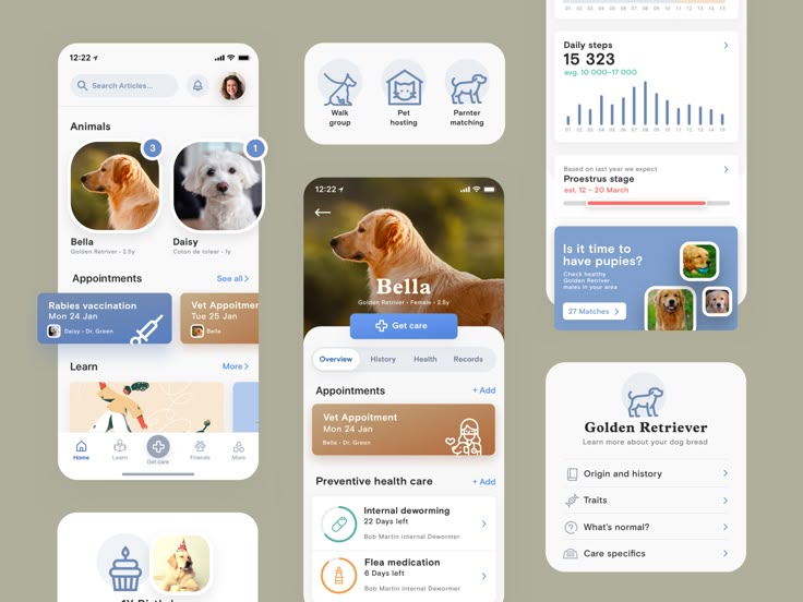 the app is designed to look like an application for dogs