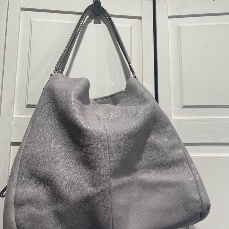 Coach Madison Large Light Gray Purse, Gorgeous Roomy, But I Don’t Like This Style, Re-Listing, Never Used But It Is Used From Someone Else In Excellent Condition, See Photos. Coach Hobo Bag With Detachable Handle For On-the-go, Coach Hobo Tote Bag For On-the-go, Coach Shoulder Bag With Removable Pouch For On-the-go, Versatile Coach Bags With Detachable Handle, Versatile Coach Bags In Soft Leather, Versatile Coach Soft Leather Bag, Versatile Coach Tote Bag, Coach Double Handle Hobo Bag, Coach Double Handle Hobo Bag For Everyday Use