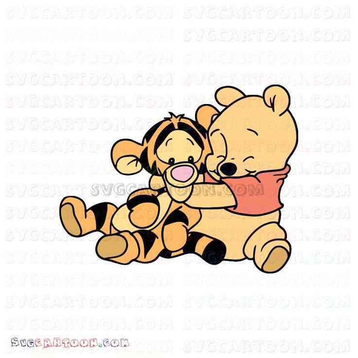 winnie the pooh and tigger hugging each other