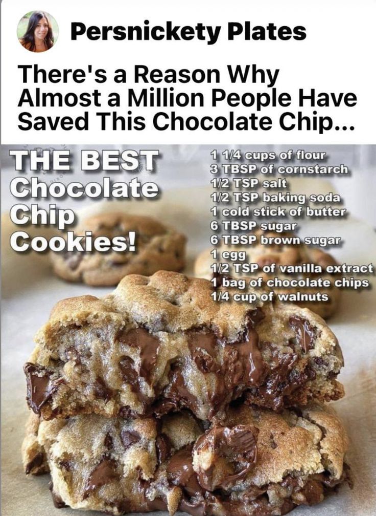 an ad for the best chocolate chip cookies