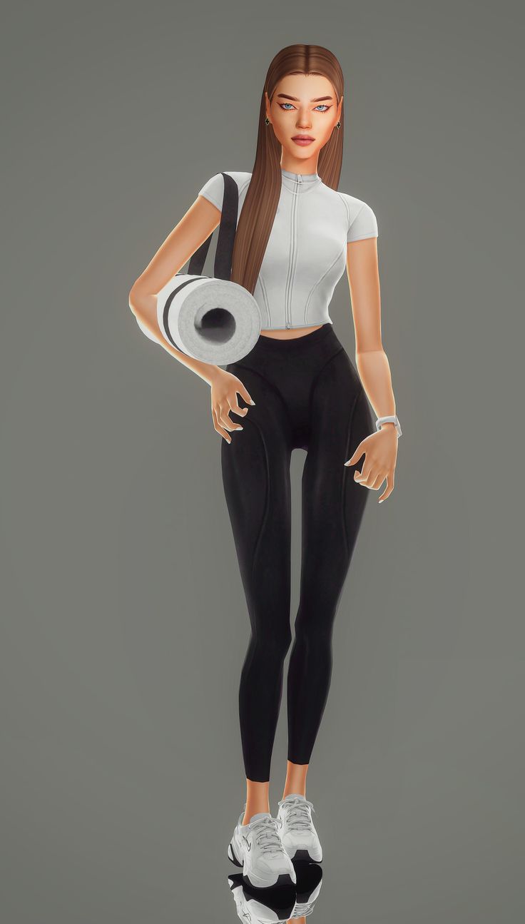 an animated woman holding a roll of toilet paper