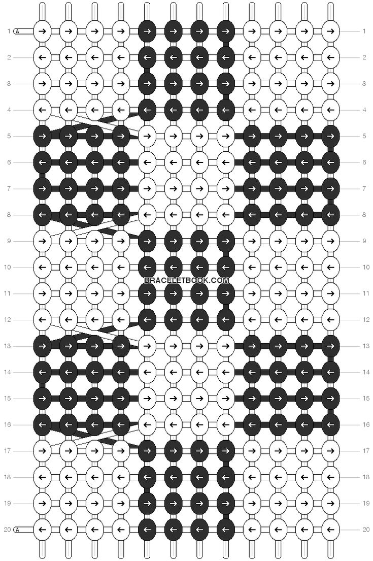 an image of a black and white pattern with circles in the middle, on top of it