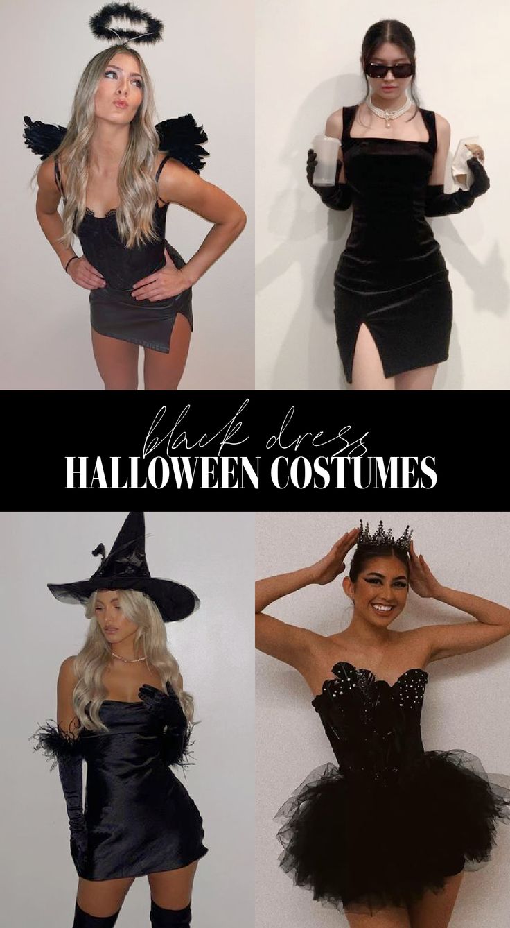 three women dressed up in halloween costumes with text overlay that reads, black love halloween costumes