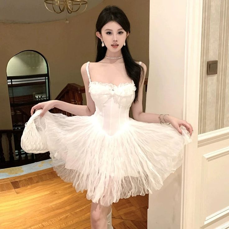 42839547085006|42839547117774|42839547150542 Birthday Dress For Women, Summer Dress White, Birthday Dress Women, Neck Corset, Sweet Birthday, Birthday Dress, Summer Party Dress, White Dress Summer, Dresses Summer