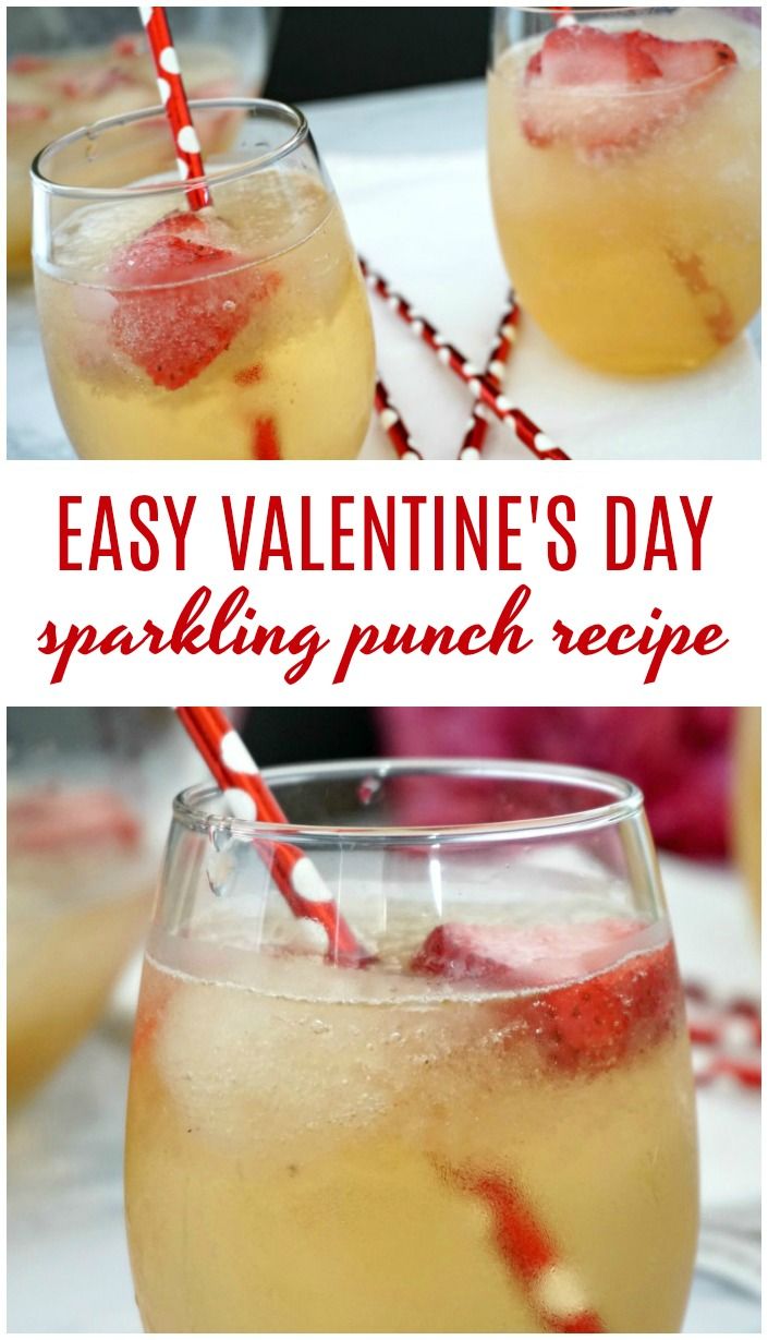 easy valentine's day sparkling punch recipe